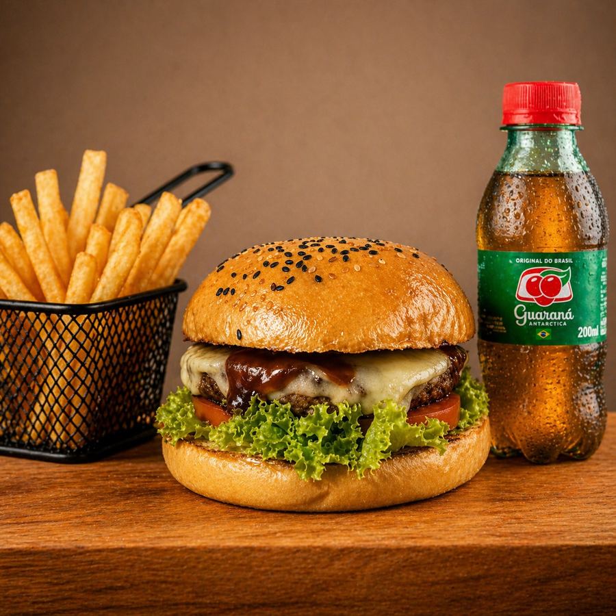 Combo Hamburguer Artesanal Tradicional