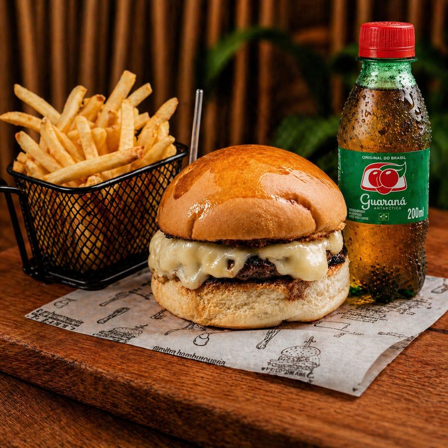 Combo Hamburguer Artesanal Montanha Kid's